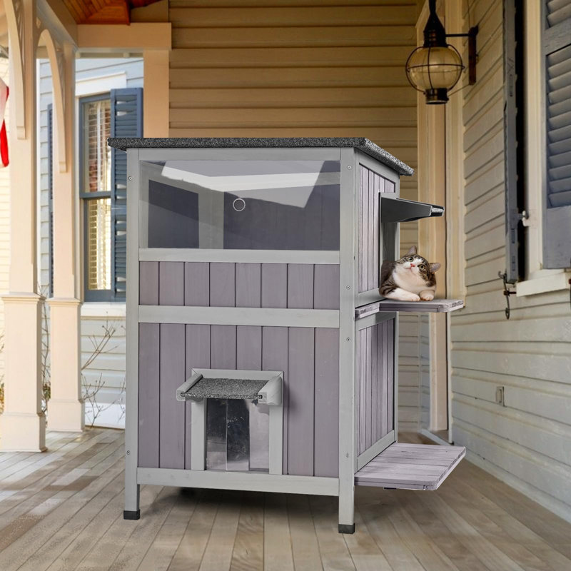 Tucker Murphy Pet Feral Outdoor Cat House Reviews Wayfair